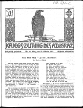 Kriegszeitung des A.T.V. Graz