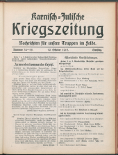 Karnisch-Julische Kriegszeitung