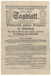 Extraausgaben des 1. Weltkrieges