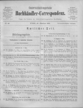 Oesterreichische Buchhändler-Correspondenz