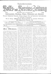 Niederösterreichsiche Volks- und Vereinszeitung