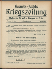 Karnisch-Julische Kriegszeitung