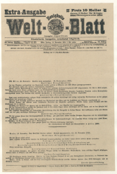 Extraausgaben des 1. Weltkrieges