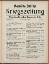 Karnisch-Julische Kriegszeitung