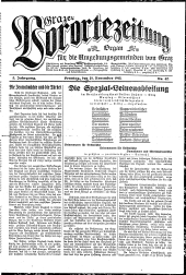 Grazer Vorortezeitung: Organ f. d. Umgebungsgemeinden v. Graz