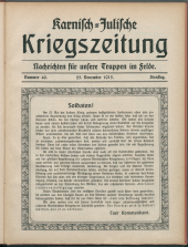 Karnisch-Julische Kriegszeitung