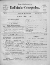 Oesterreichische Buchhändler-Correspondenz