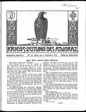 Kriegszeitung des A.T.V. Graz