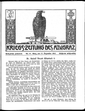 Kriegszeitung des A.T.V. Graz