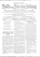 Niederösterreichsiche Volks- und Vereinszeitung