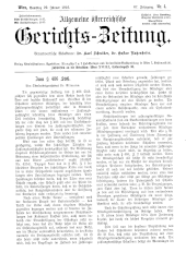 Allgemeine Österreichische Gerichtszeitung