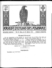 Kriegszeitung des A.T.V. Graz