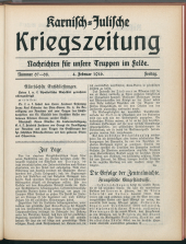 Karnisch-Julische Kriegszeitung