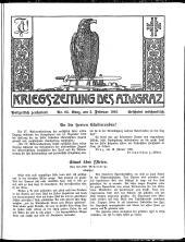 Kriegszeitung des A.T.V. Graz