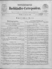 Oesterreichische Buchhändler-Correspondenz