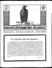 Kriegszeitung des A.T.V. Graz