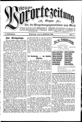 Grazer Vorortezeitung: Organ f. d. Umgebungsgemeinden v. Graz