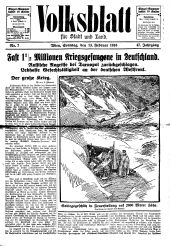 Volksblatt für Stadt und Land