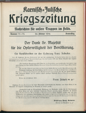 Karnisch-Julische Kriegszeitung