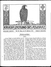 Kriegszeitung des A.T.V. Graz