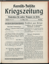 Karnisch-Julische Kriegszeitung