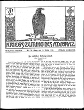 Kriegszeitung des A.T.V. Graz