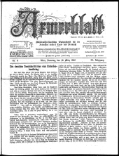Armeeblatt: militär-wiss. Wochens. ...unserer Land- u. Seemacht