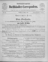 Oesterreichische Buchhändler-Correspondenz