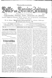 Niederösterreichsiche Volks- und Vereinszeitung