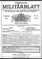 Streffleur's Militärblatt