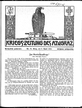 Kriegszeitung des A.T.V. Graz