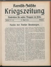 Karnisch-Julische Kriegszeitung