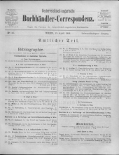 Oesterreichische Buchhändler-Correspondenz