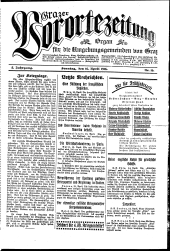 Grazer Vorortezeitung: Organ f. d. Umgebungsgemeinden v. Graz