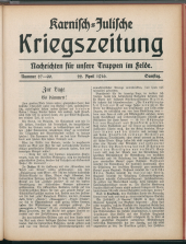 Karnisch-Julische Kriegszeitung