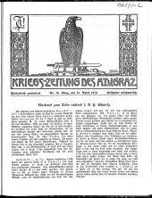 Kriegszeitung des A.T.V. Graz