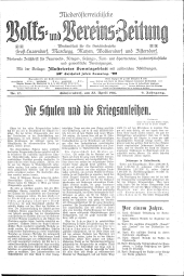 Niederösterreichsiche Volks- und Vereinszeitung