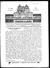 Streffleur katonai lapja: Tábori ujság