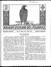 Kriegszeitung des A.T.V. Graz