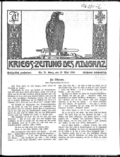 Kriegszeitung des A.T.V. Graz