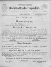 Oesterreichische Buchhändler-Correspondenz