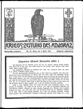 Kriegszeitung des A.T.V. Graz