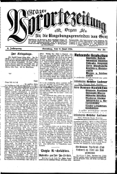Grazer Vorortezeitung: Organ f. d. Umgebungsgemeinden v. Graz