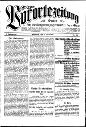 Grazer Vorortezeitung: Organ f. d. Umgebungsgemeinden v. Graz