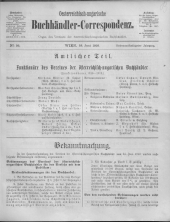 Oesterreichische Buchhändler-Correspondenz