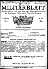 Streffleur's Militärblatt