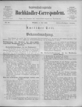 Oesterreichische Buchhändler-Correspondenz