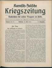 Karnisch-Julische Kriegszeitung