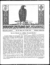 Kriegszeitung des A.T.V. Graz