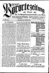 Grazer Vorortezeitung: Organ f. d. Umgebungsgemeinden v. Graz